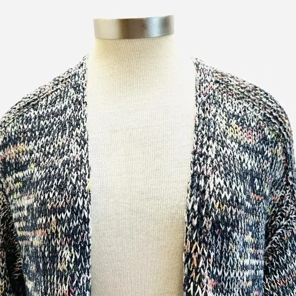 CASLON Women Long Sleeve Open Front Knit Multi-Colored Cardigan Sweater Size XS